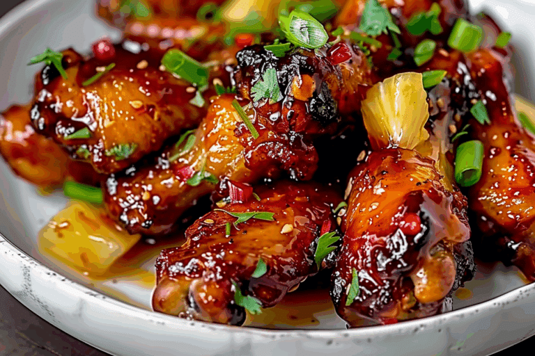 Brown Sugar Pineapple Wings