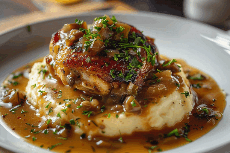 Smothered Chicken Thighs Gravy