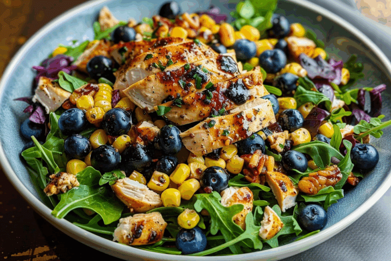 Blueberry Corn Chicken Salad