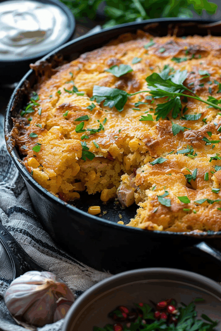 Cornbread Chicken Casserole