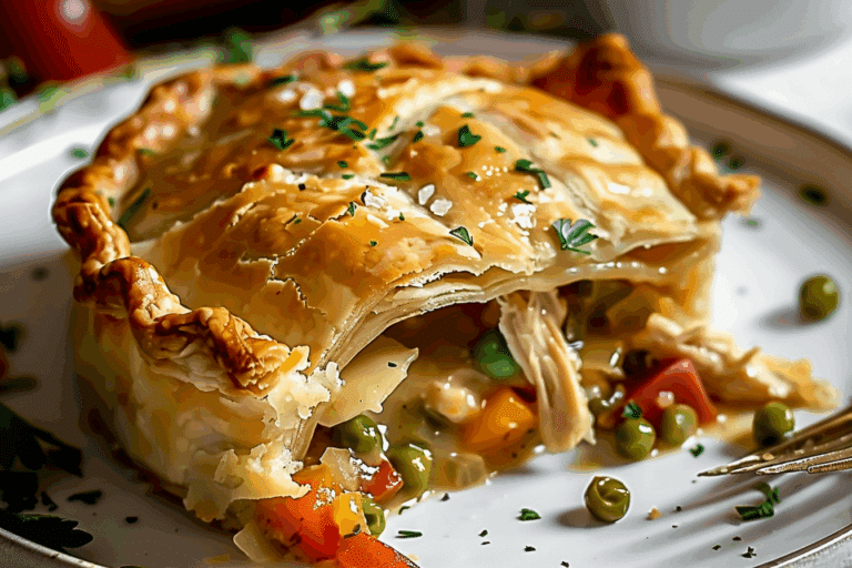Golden Chicken Pot Pie with Buttery Crust
