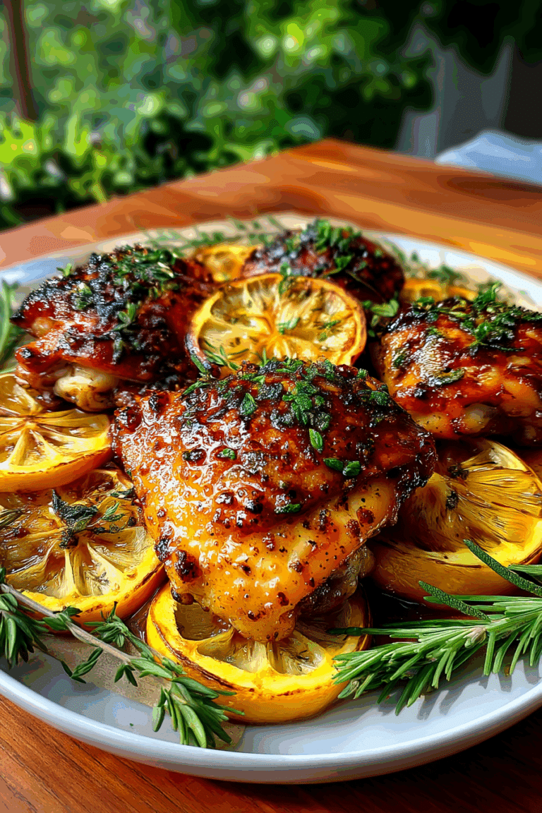 Citrus Herb Roasted Chicken Thighs