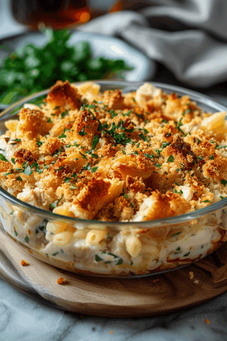 Dolly’s Chicken and Stuffing Casserole