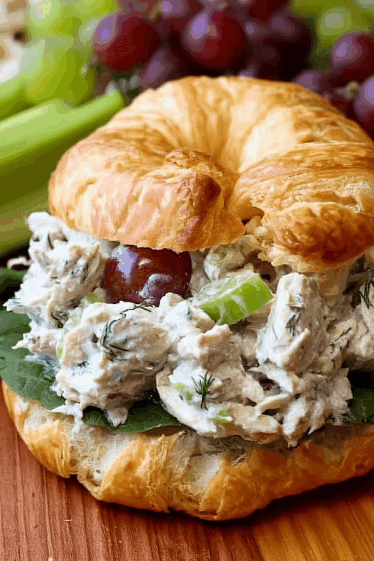 Gourmet Chicken Salad with Grapes & Dill