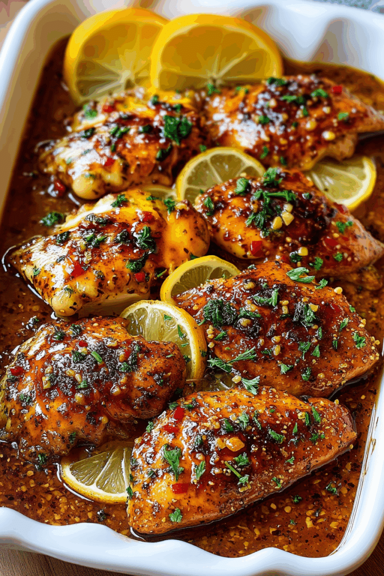 Honey Garlic Baked Chicken