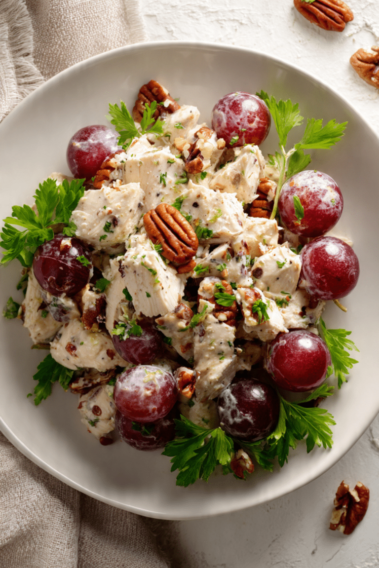 Chicken Salad with Grapes & Pecans