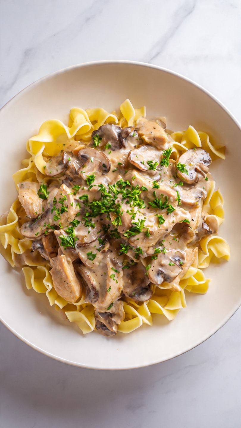 Creamy and Flavorful Chicken Stroganoff in Minutes