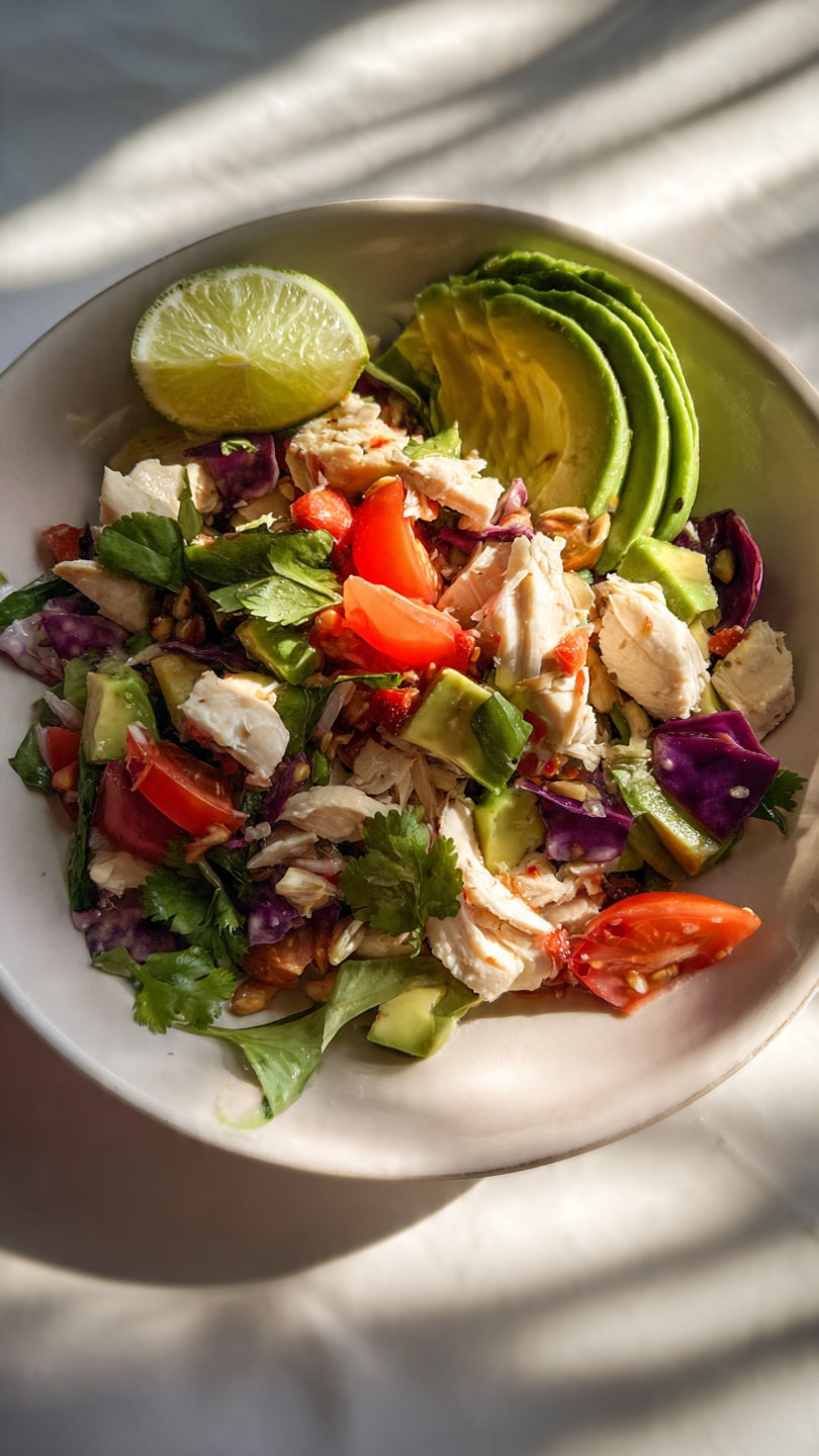 HIGH PROTEIN MEXICAN CHICKEN SALAD