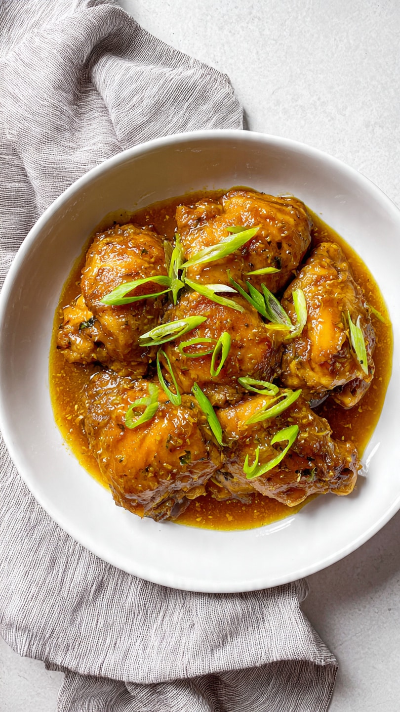 Slow Cooker Honey Ginger Chicken Thighs